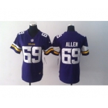 nike women nfl jerseys minnesota vikings #69 allen purple[2013 nike]