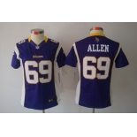 nike women nfl jerseys minnesota vikings #69 allen purple[nike limited]