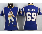 nike women nfl jerseys minnesota vikings #69 allen purple[portrait fashion]