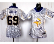 nike women nfl jerseys minnesota vikings #69 allen[fem fan zebra]