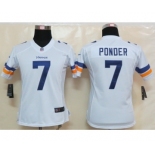 nike women nfl jerseys minnesota vikings #7 christian ponder white[new nike limited]