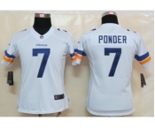 nike women nfl jerseys minnesota vikings #7 christian ponder white[new nike limited]