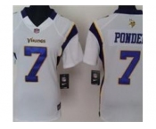 nike women nfl jerseys minnesota vikings #7 christian ponder white[nike]