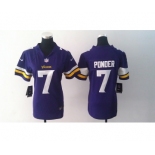 nike women nfl jerseys minnesota vikings #7 ponder purple[2013 nike]