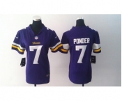 nike women nfl jerseys minnesota vikings #7 ponder purple[2013 nike]