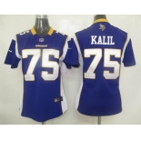 nike women nfl jerseys minnesota vikings #75 kalil purple [nike]