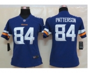 nike women nfl jerseys minnesota vikings #84 patterson purple[new nike limited]