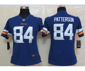 nike women nfl jerseys minnesota vikings #84 patterson purple[new nike limited]