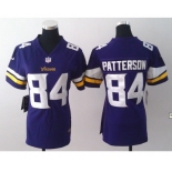 nike women nfl jerseys minnesota vikings #84 patterson purple[new nike]