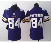 nike women nfl jerseys minnesota vikings #84 patterson purple[new nike]