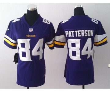 nike women nfl jerseys minnesota vikings #84 patterson purple[new nike]