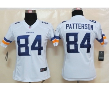 nike women nfl jerseys minnesota vikings #84 patterson white[new nike limited]