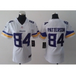 nike women nfl jerseys minnesota vikings #84 patterson white[new nike]