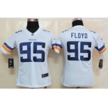 nike women nfl jerseys minnesota vikings #95 floyd white[new nike limited]