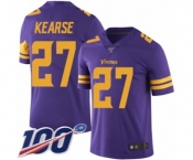 Youth Minnesota Vikings #27 Jayron Kearse Limited Purple Rush Vapor Untouchable 100th Season Football Jersey