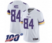 Youth Minnesota Vikings #84 Randy Moss White Vapor Untouchable Limited Player 100th Season Football Jersey