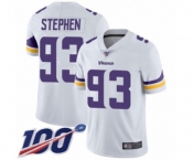 Youth Minnesota Vikings #93 Shamar Stephen White Vapor Untouchable Limited Player 100th Season Football Jersey