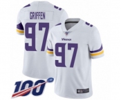 Youth Minnesota Vikings #97 Everson Griffen White Vapor Untouchable Limited Player 100th Season Football Jersey