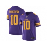 Youth Nike Minnesota Vikings #10 Fran Tarkenton Limited Purple Rush NFL Jersey