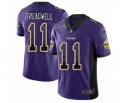 Youth Nike Minnesota Vikings #11 Laquon Treadwell Limited Purple Rush Drift Fashion NFL Jersey