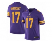 Youth Nike Minnesota Vikings #17 Jarius Wright Limited Purple Rush NFL Jersey