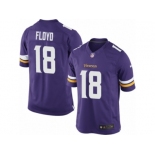 Youth Nike Minnesota Vikings #18 Michael Floyd Limited Purple Team Color NFL Jersey