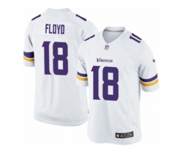 Youth Nike Minnesota Vikings #18 Michael Floyd Limited White NFL Jersey