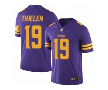 Youth Nike Minnesota Vikings #19 Adam Thielen Limited Purple Rush NFL Jersey