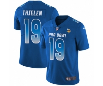 Youth Nike Minnesota Vikings #19 Adam Thielen Limited Royal Blue NFC 2019 Pro Bowl NFL Jersey