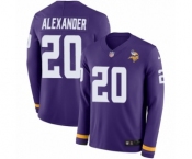 Youth Nike Minnesota Vikings #20 Mackensie Alexander Limited Purple Therma Long Sleeve NFL Jersey