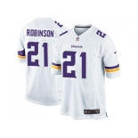 Youth Nike Minnesota Vikings #21 Josh Robinson White Stitched NFL Jersey