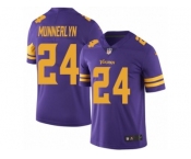 Youth Nike Minnesota Vikings #24 Captain Munnerlyn Limited Purple Rush NFL Jersey