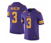 Youth Nike Minnesota Vikings #3 Blair Walsh Limited Purple Rush NFL Jersey