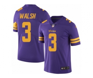 Youth Nike Minnesota Vikings #3 Blair Walsh Limited Purple Rush NFL Jersey