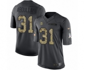 Youth Nike Minnesota Vikings #31 Ameer Abdullah Limited Black 2016 Salute to Service NFL Jersey