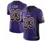 Youth Nike Minnesota Vikings #33 Dalvin Cook Limited Purple Rush Drift Fashion NFL Jersey