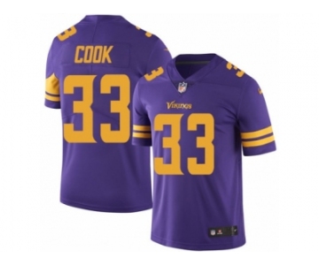 Youth Nike Minnesota Vikings #33 Dalvin Cook Limited Purple Rush NFL Jersey