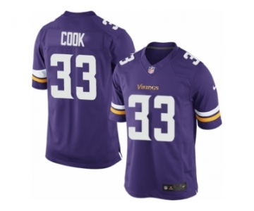 Youth Nike Minnesota Vikings #33 Dalvin Cook Limited Purple Team Color NFL Jersey