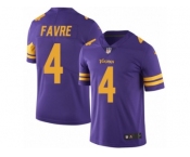 Youth Nike Minnesota Vikings #4 Brett Favre Limited Purple Rush NFL Jersey