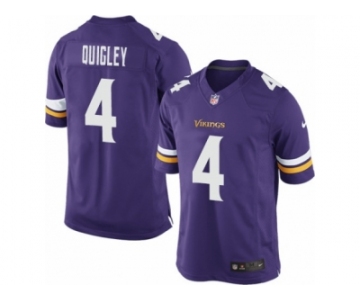 Youth Nike Minnesota Vikings #4 Ryan Quigley Limited Purple Team Color NFL Jersey