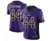 Youth Nike Minnesota Vikings #44 Chuck Foreman Limited Purple Rush Drift Fashion NFL Jersey