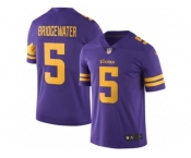 Youth Nike Minnesota Vikings #5 Teddy Bridgewater Limited Purple Rush NFL Jersey