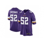 Youth Nike Minnesota Vikings #52 Chad Greenway Purple Elite Jersey