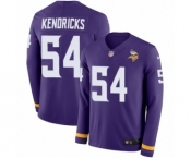 Youth Nike Minnesota Vikings #54 Eric Kendricks Limited Purple Therma Long Sleeve NFL Jersey