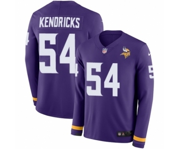 Youth Nike Minnesota Vikings #54 Eric Kendricks Limited Purple Therma Long Sleeve NFL Jersey