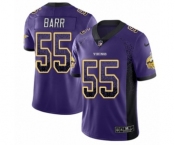 Youth Nike Minnesota Vikings #55 Anthony Barr Limited Purple Rush Drift Fashion NFL Jersey