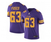 Youth Nike Minnesota Vikings #63 Brandon Fusco Limited Purple Rush NFL Jersey