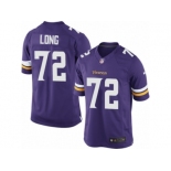 Youth Nike Minnesota Vikings #72 Jake Long Limited Purple Team Color NFL Jersey