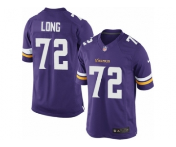 Youth Nike Minnesota Vikings #72 Jake Long Limited Purple Team Color NFL Jersey