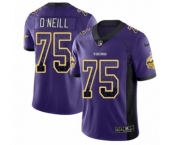 Youth Nike Minnesota Vikings #75 Brian O'Neill Limited Purple Rush Drift Fashion NFL Jersey